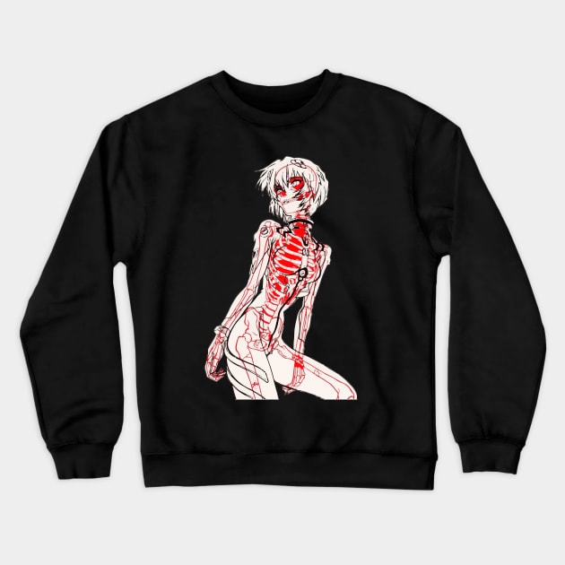 Skeleton girl Crewneck Sweatshirt by URSUS